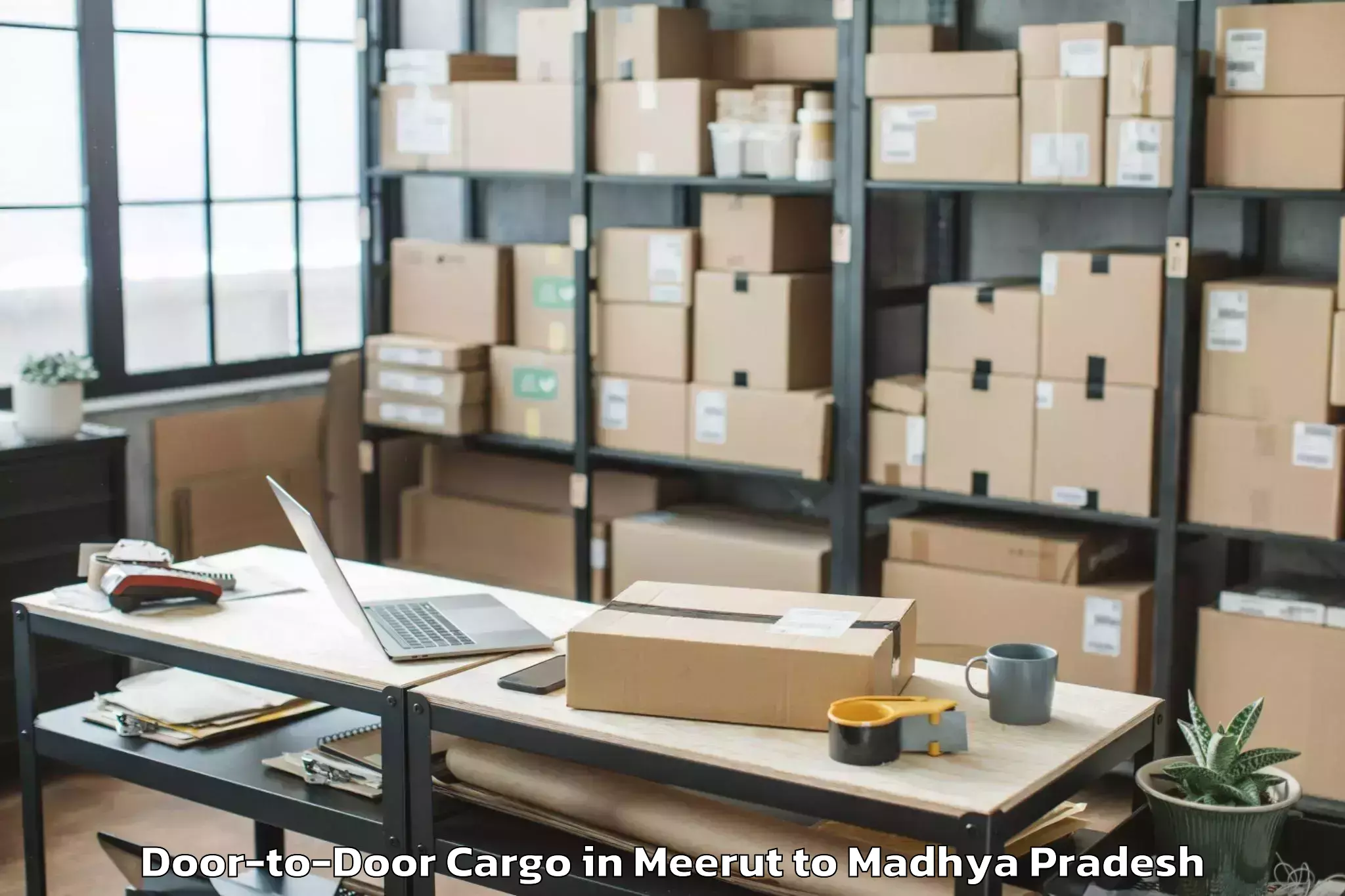 Discover Meerut to Buxwaha Door To Door Cargo